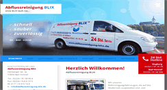 Desktop Screenshot of abflussreinigung-blix.de