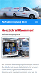 Mobile Screenshot of abflussreinigung-blix.de