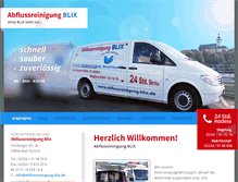 Tablet Screenshot of abflussreinigung-blix.de